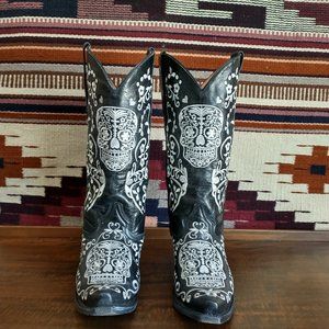 Verthali Sugar Skull Women's Boots Size 9D
